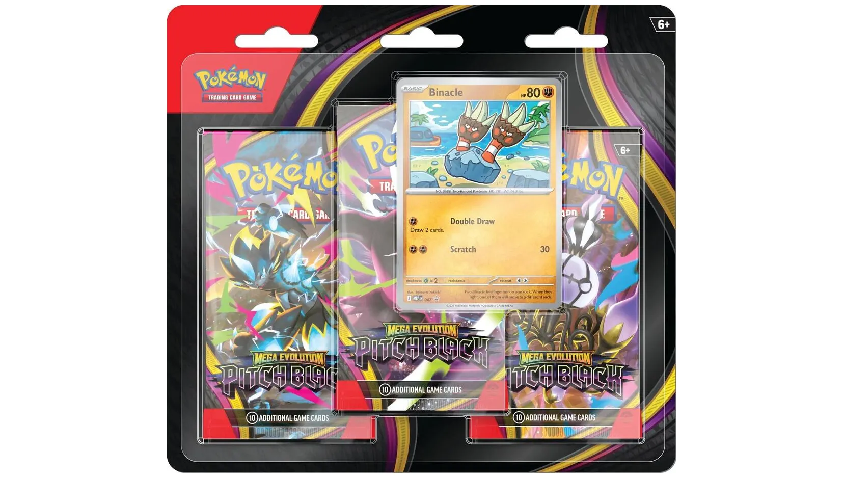 Pitch Black 3-Pack Blister Binacle