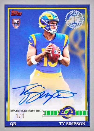 Ty Simpson rookie card