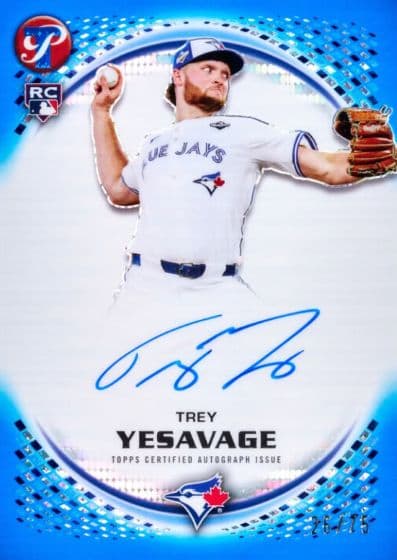 Blue autograph parallels (/75)
