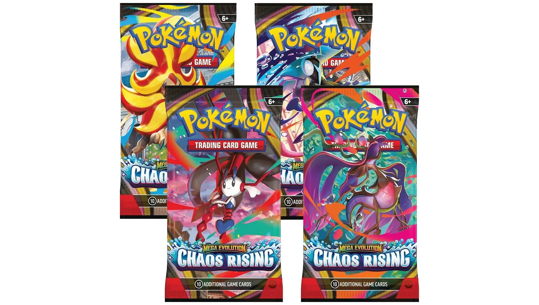Chaos Rising Booster Pack Art Bundle Set of 4