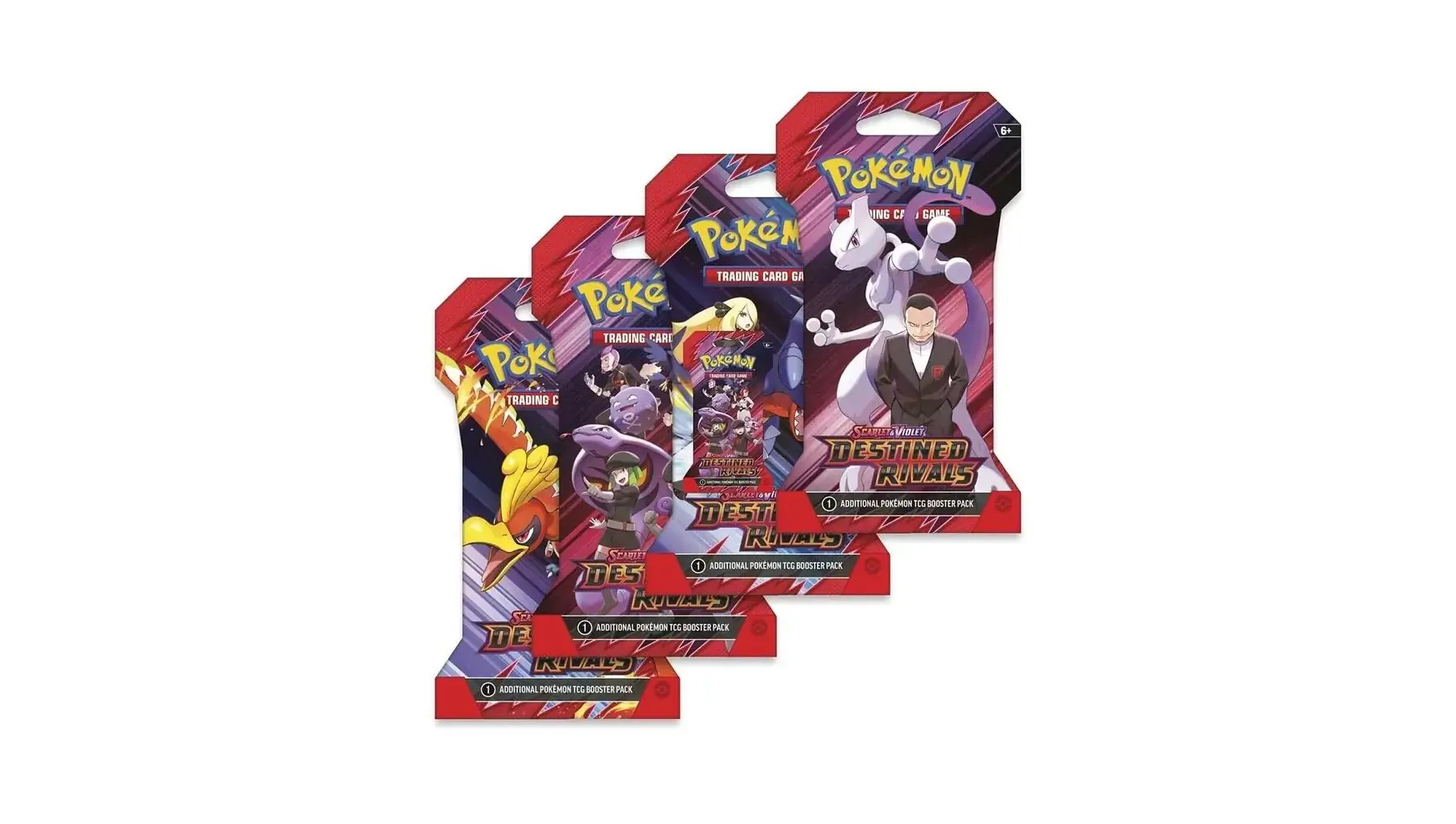 Destined Rivals Sleeved Booster Pack Art Bundle Set of 4