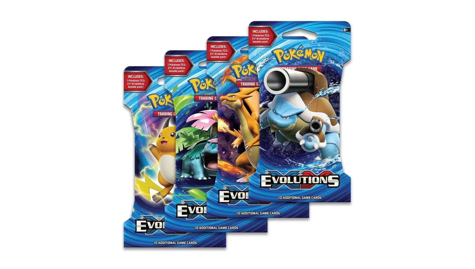 Evolutions Sleeved Booster Pack Art Bundle Set of 4