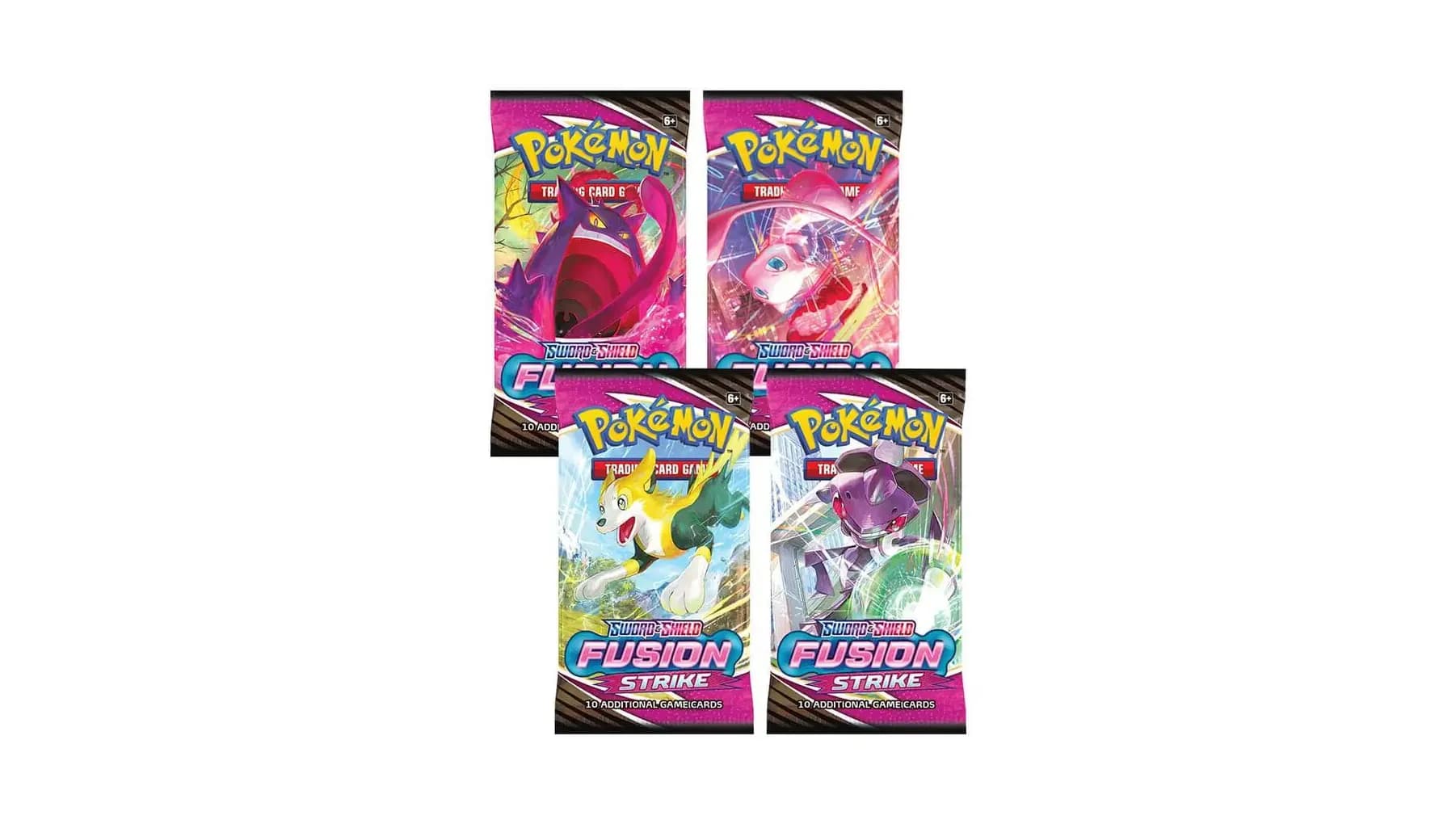 Fusion Strike Booster Pack Art Bundle Set of 4