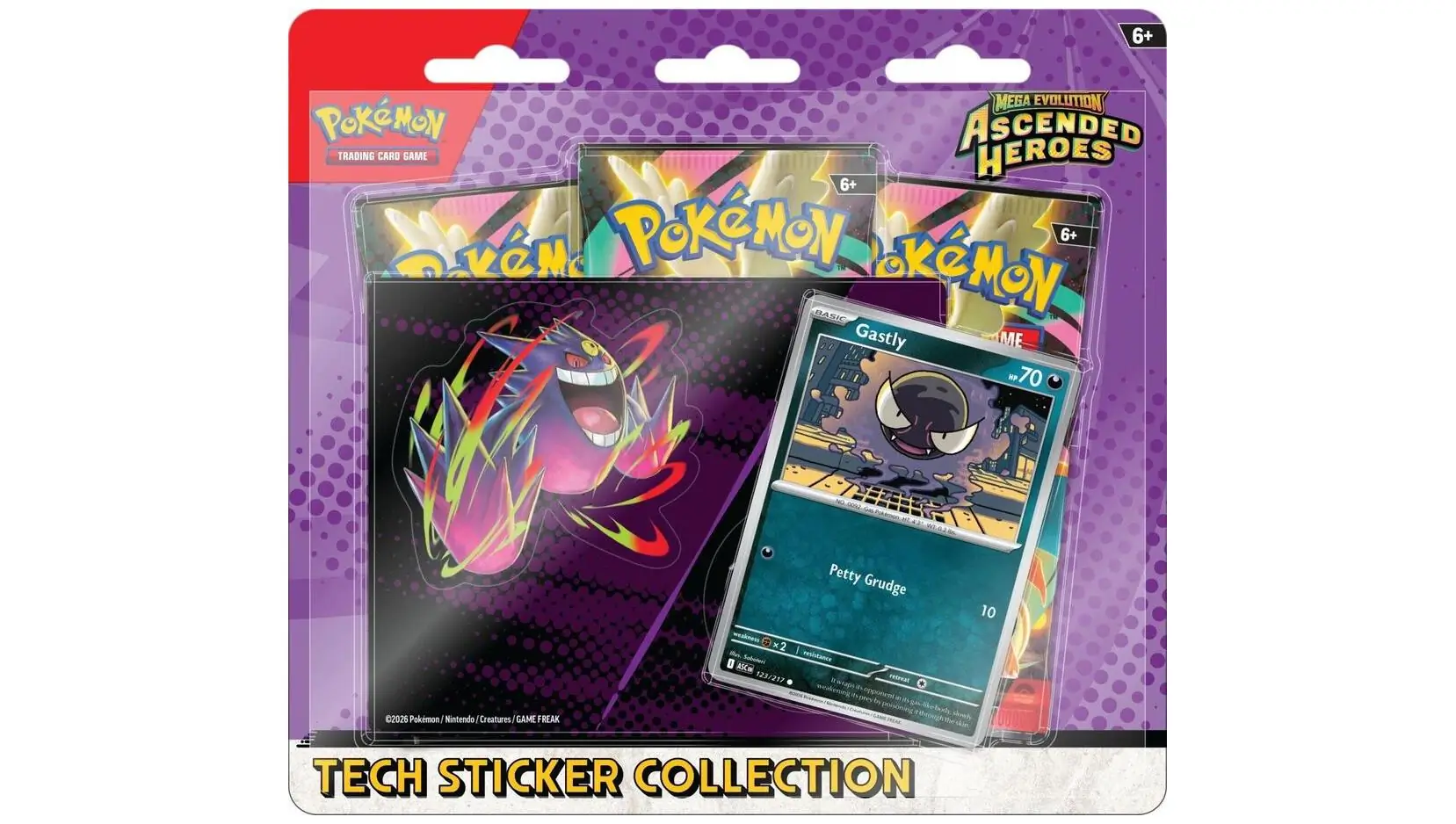 Mega Evolution Ascended Heroes Tech Sticker Collection - Gastly