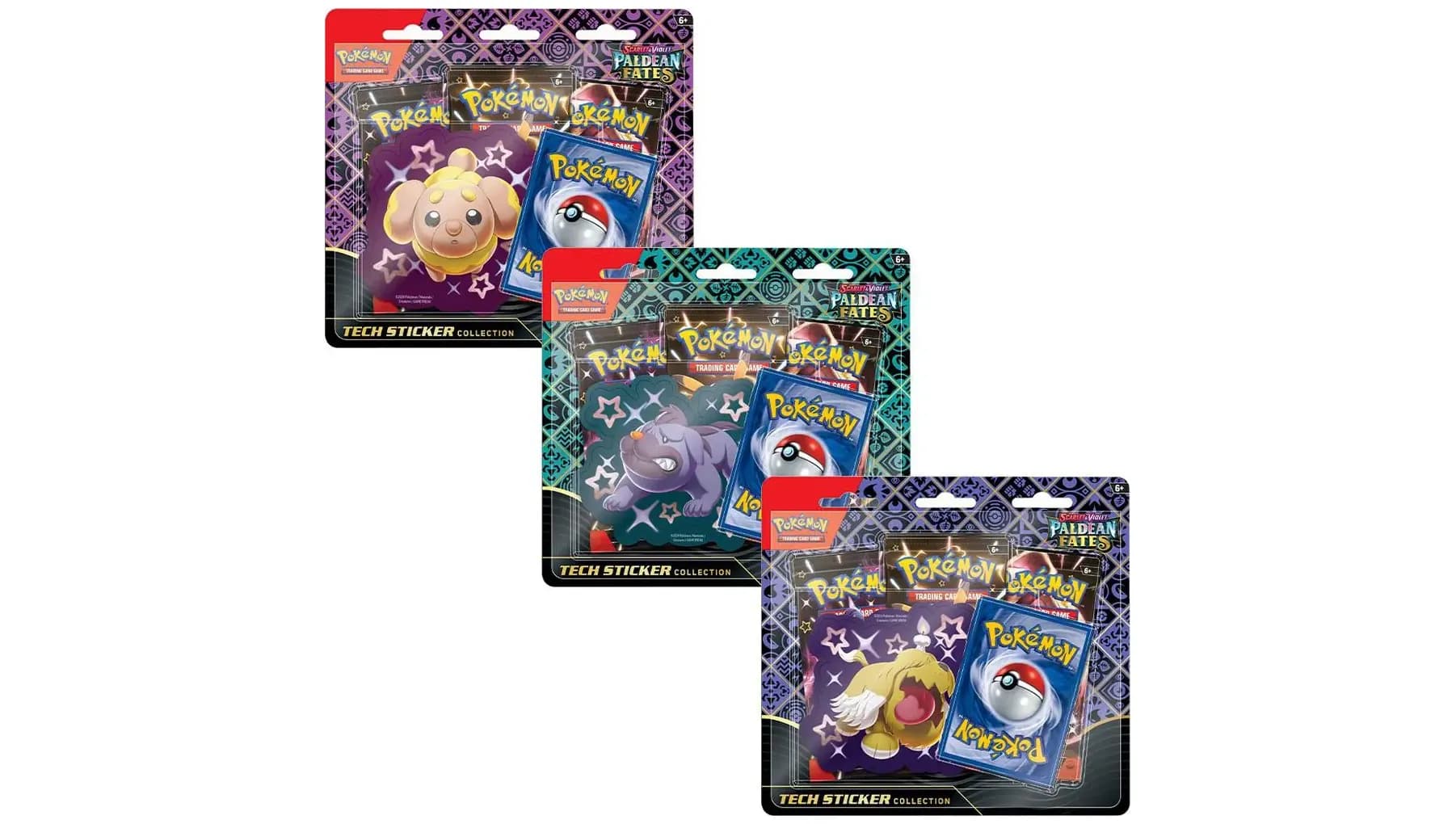 Paldean Fates Tech Sticker Collections Set of 3