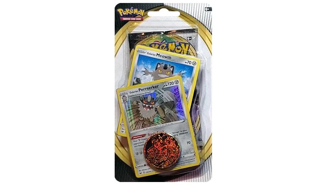 Sword & Shield Single Blister Pack Galarian Meowth & Galarian Perrserker