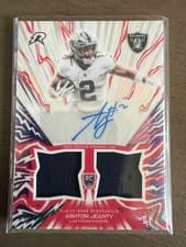 Ashton Jeanty Amped Up Rookie Relic Autograph