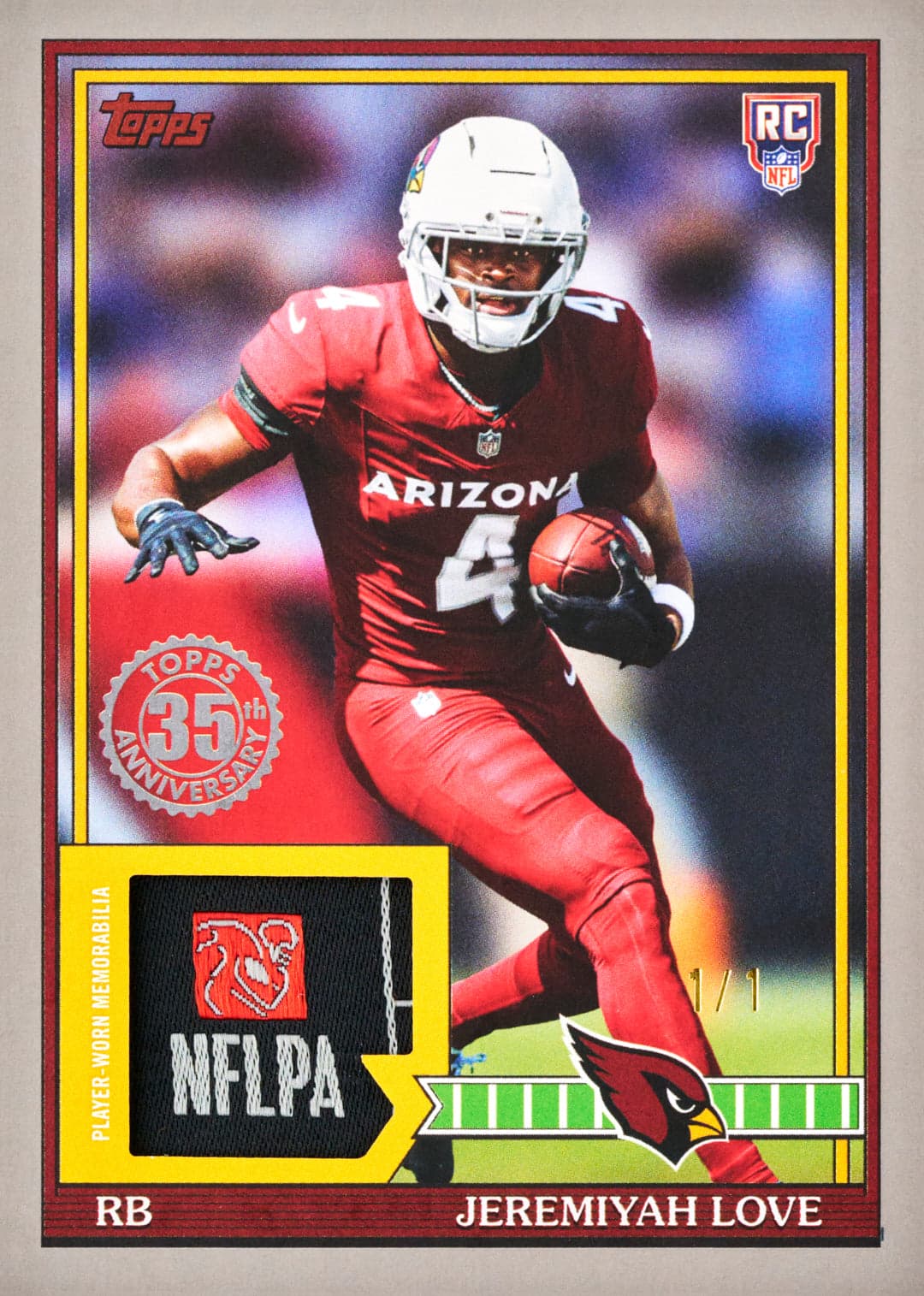 Jeremiyah Love rookie card